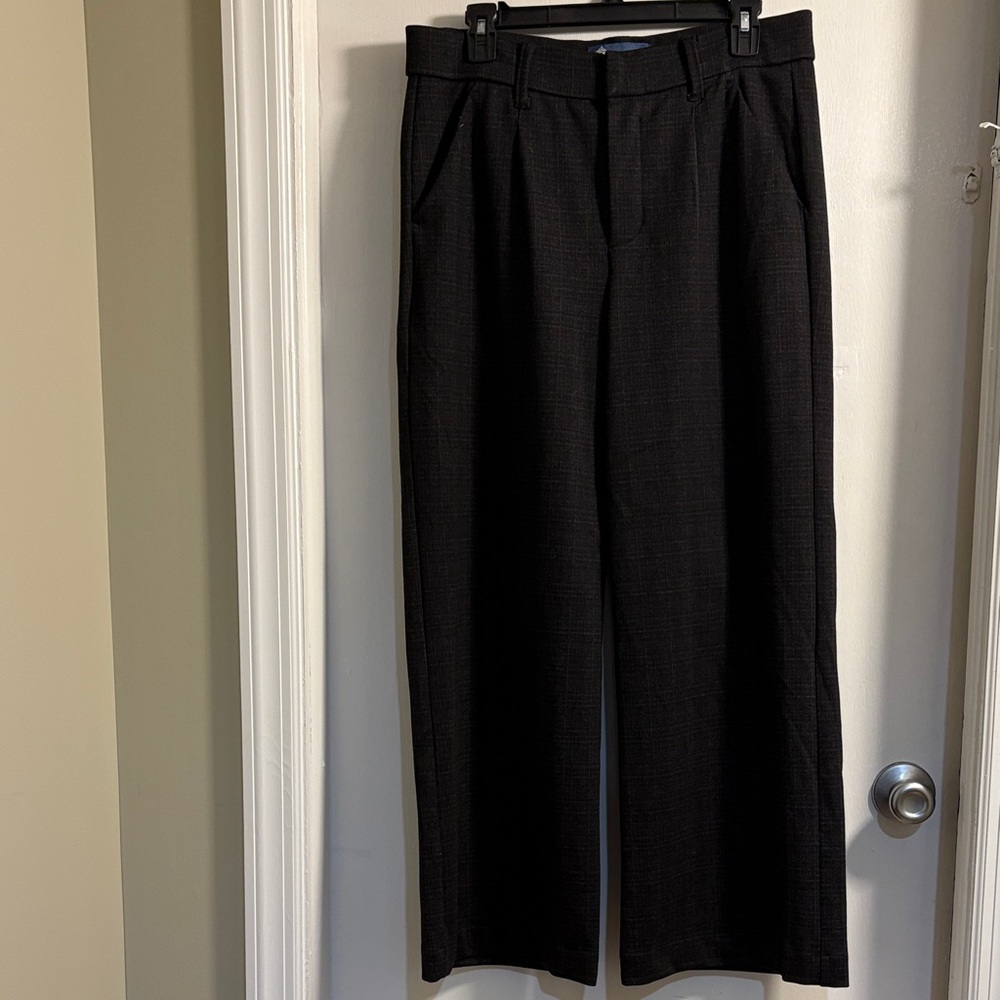 Democracy Charcoal Houndsrooth Women's Flare Pants
